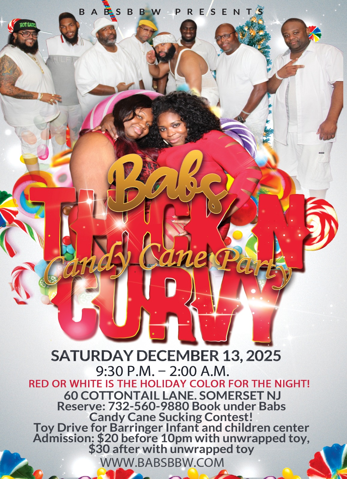 Candy Cane Party Poster